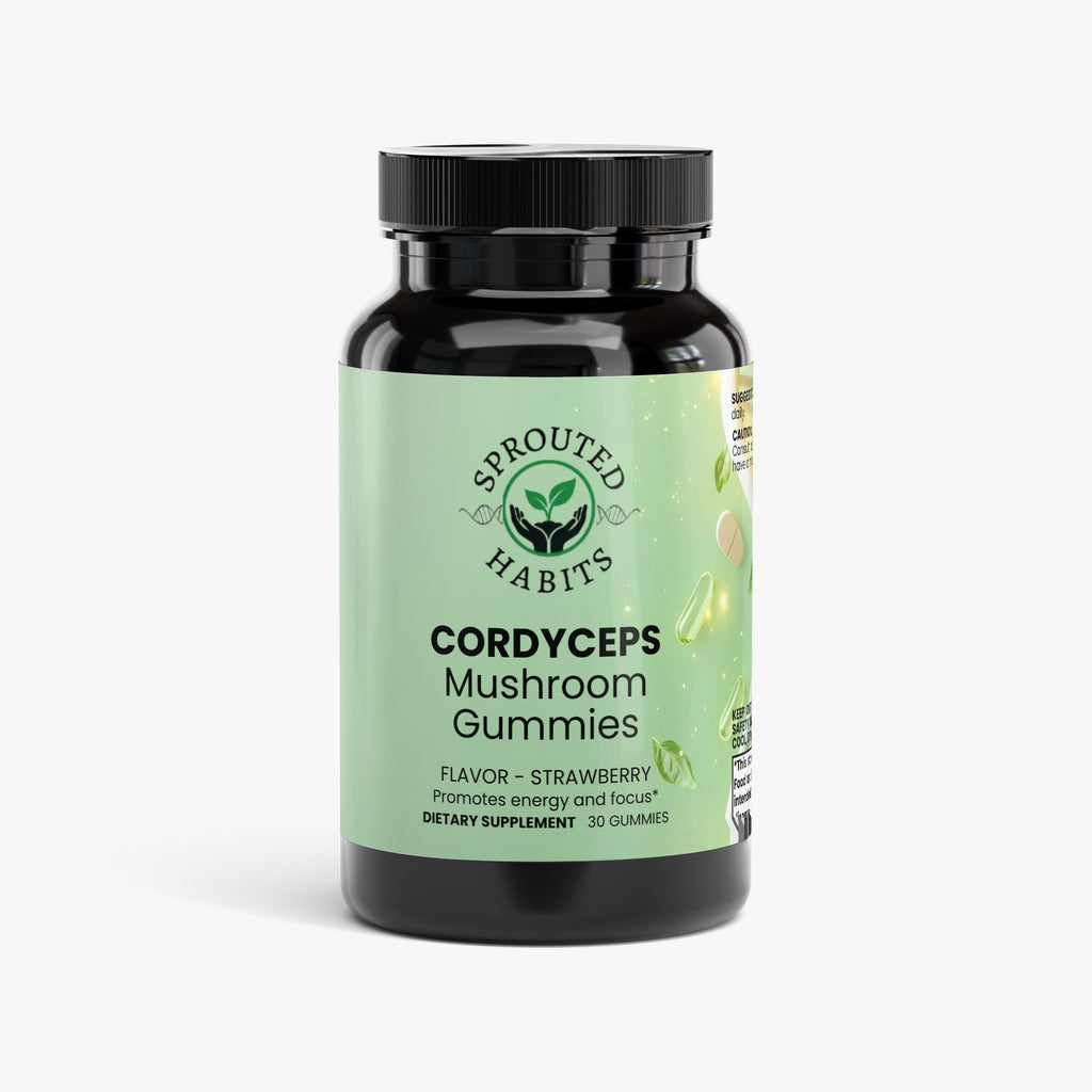 Cordyceps Mushroom Gummies – Strawberry, 30 Count