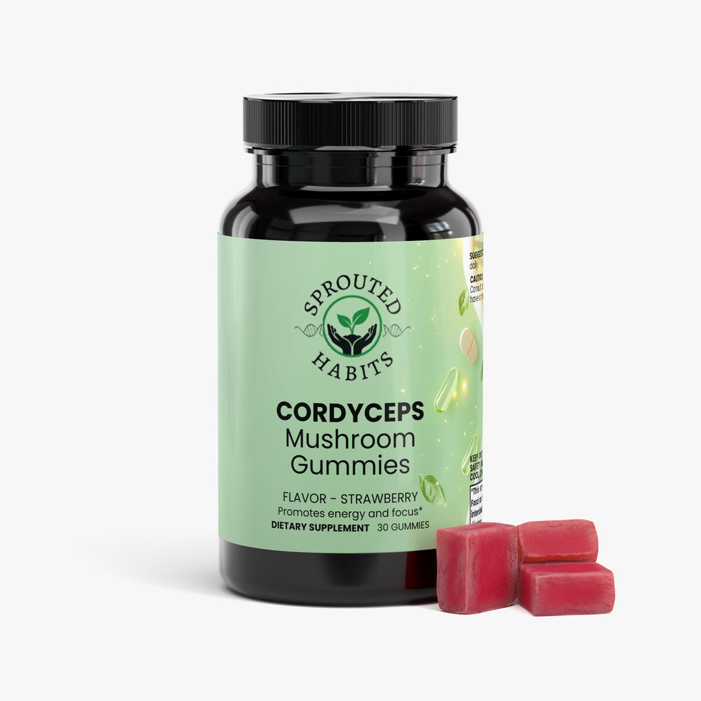 Cordyceps Mushroom Gummies – Strawberry, 30 Count