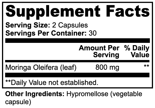 Moringa Superfood Capsules – Daily Greens & Nutrient Boost