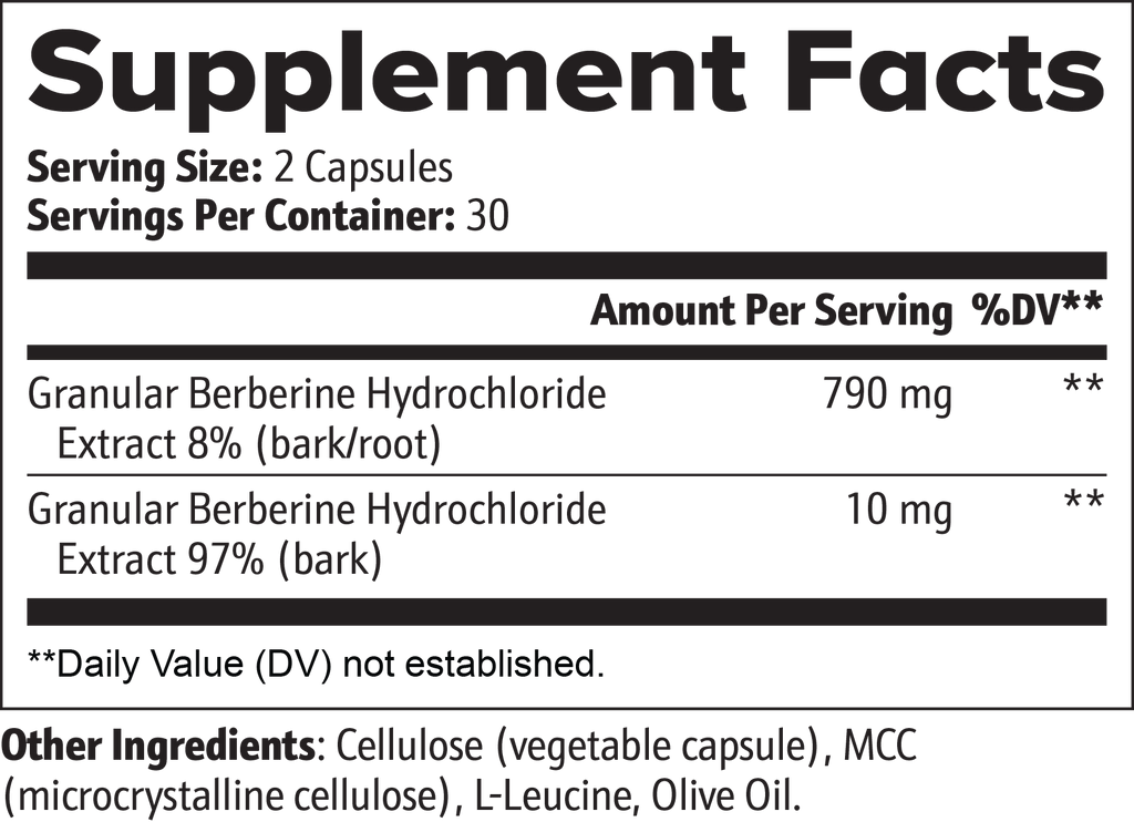Berberine Capsules – 60 Capsules