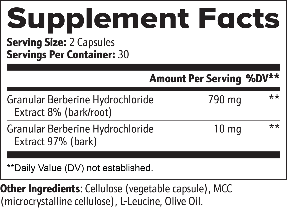 Berberine Capsules – 60 Capsules